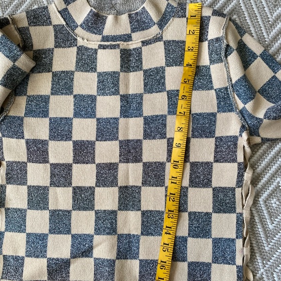 New Women’s plaid fringed pullover top, S/M - Picture 9 of 11